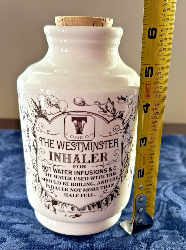 Lilly Westminster Respiratory Inhaler London Replica (Nonfunctional) 6″ w/ Cork