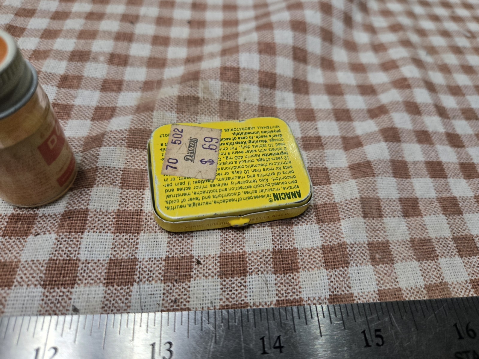 Vintage Medical & Apothecary Advertising Lot – Band-Aid Tin, Anacin, Riker…