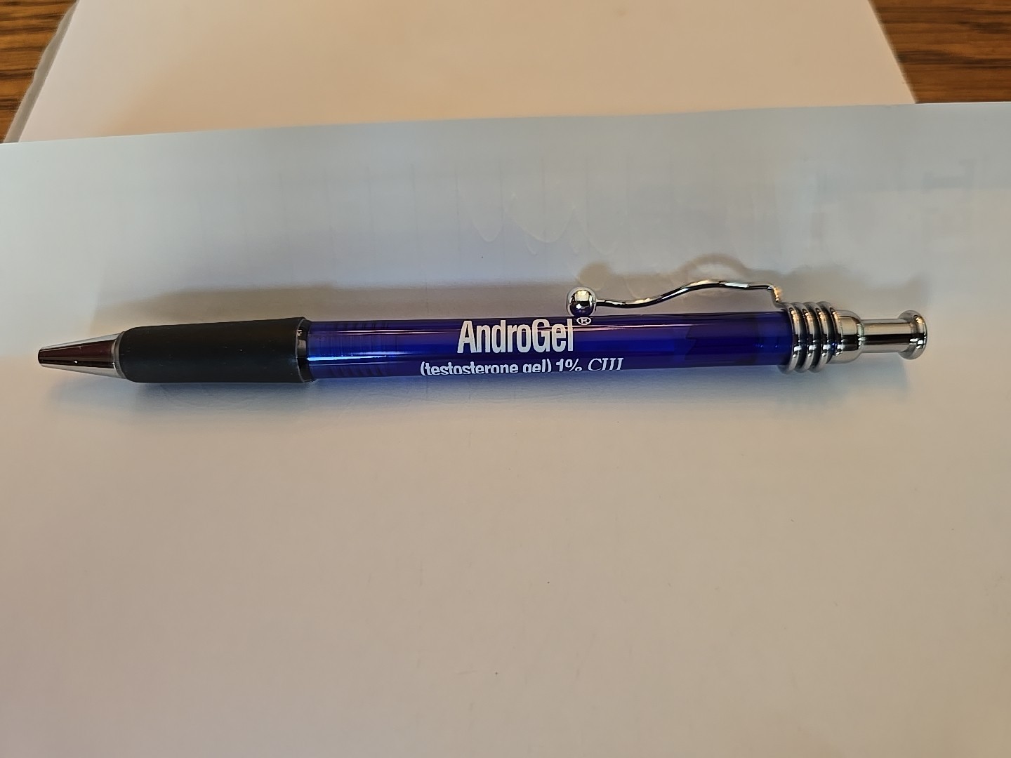 AndroGel Plastic Pen Pharmaceutical Drug Rep Promo Vintage Medical WRITES