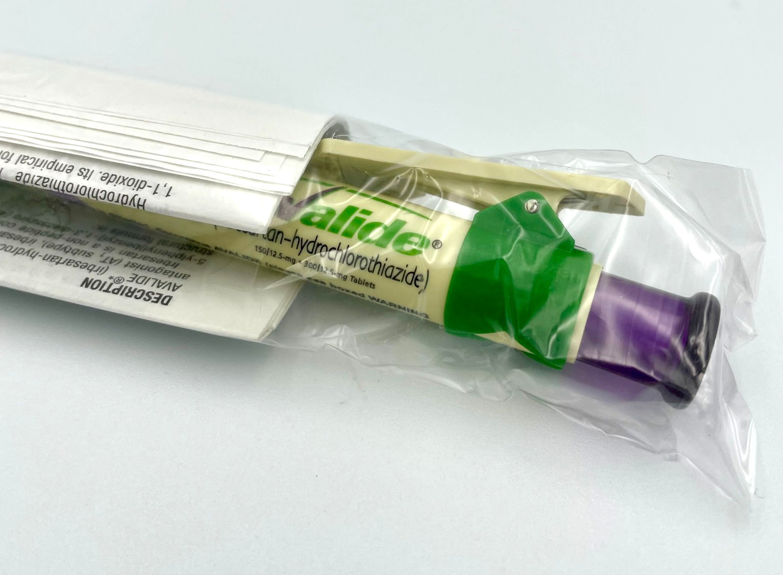 VTG AVALIDE Check Mark Drug Rep Ballpoint Pen in Package w/ Drug Info Insert