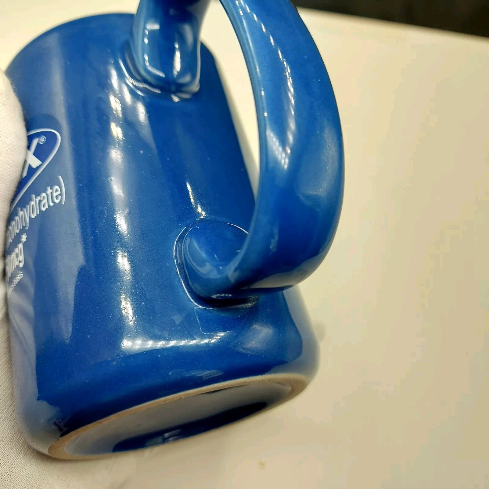 Nasonex Bee Ceramic Mug Pharmaceutical 12 oz. Cobalt Blue