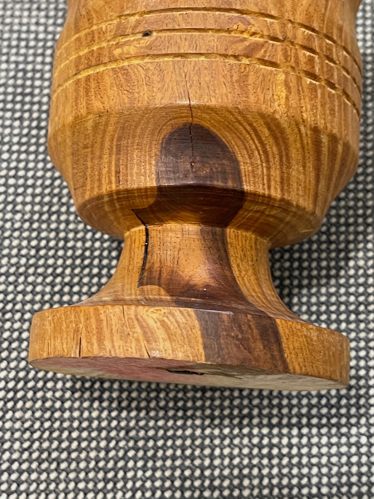 Possibly Vintage Small Wood Mortar & Pestle