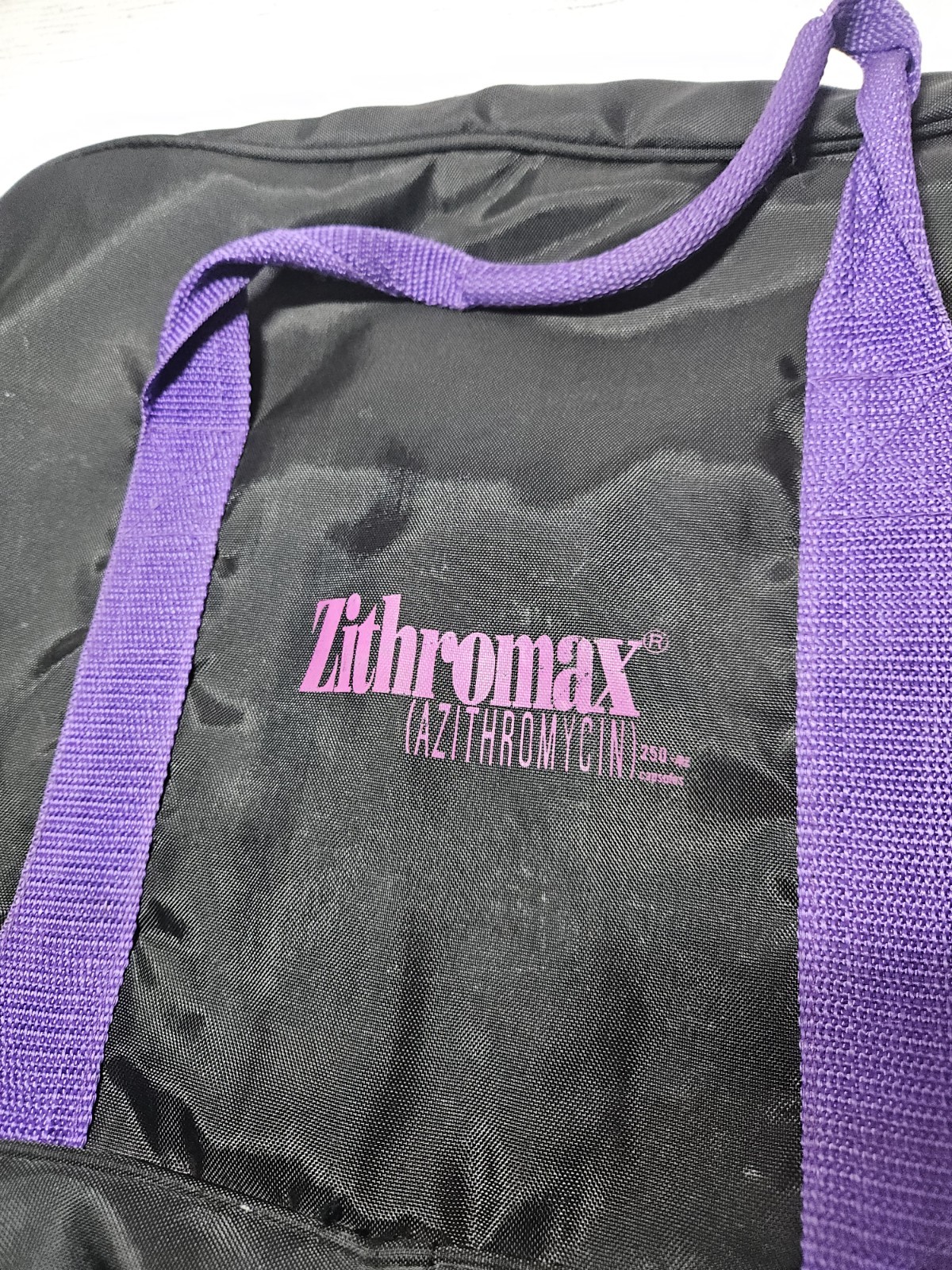 Vintage Pharmaceutical Rep Laptop Tote Bag Promo Advertising RARE
