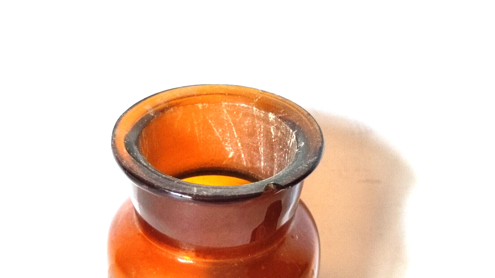 METHYLENUM COERULEUM, Vintage Glass Apothecary Pharmacy Brown Jar, 100 ml, Cap
