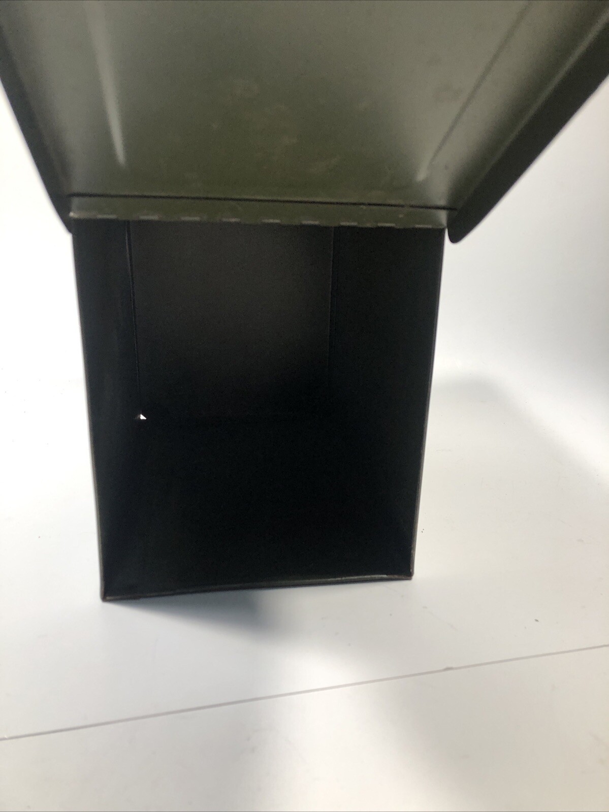 Vintage Phillips Metal File Pharmacy Prescription Box Industrial Rx Green