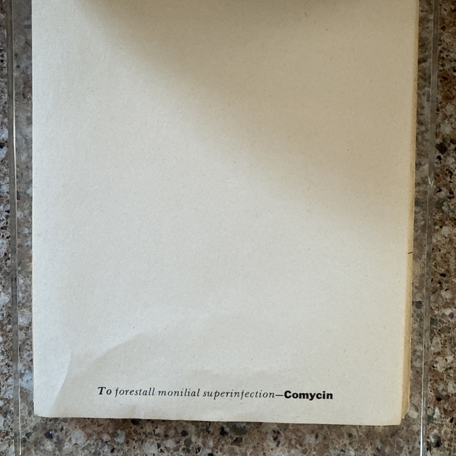 Vintage Doctors Medical Note Pad And Holder ;Drug Advertisement Upjohn