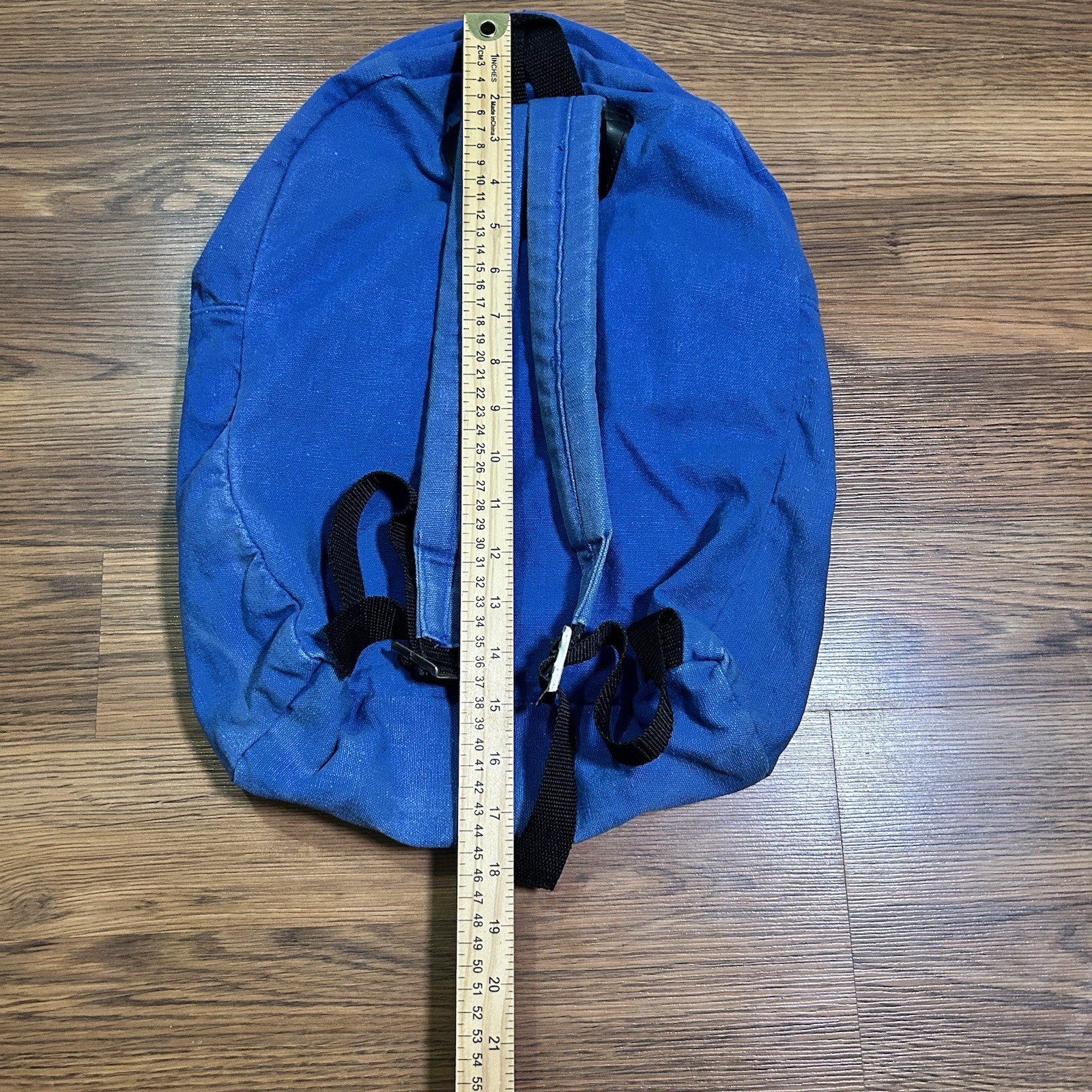 Vintage Zoloft Pharmaceutical Drug Rep Promotional Backpack Canvas Logo Blue