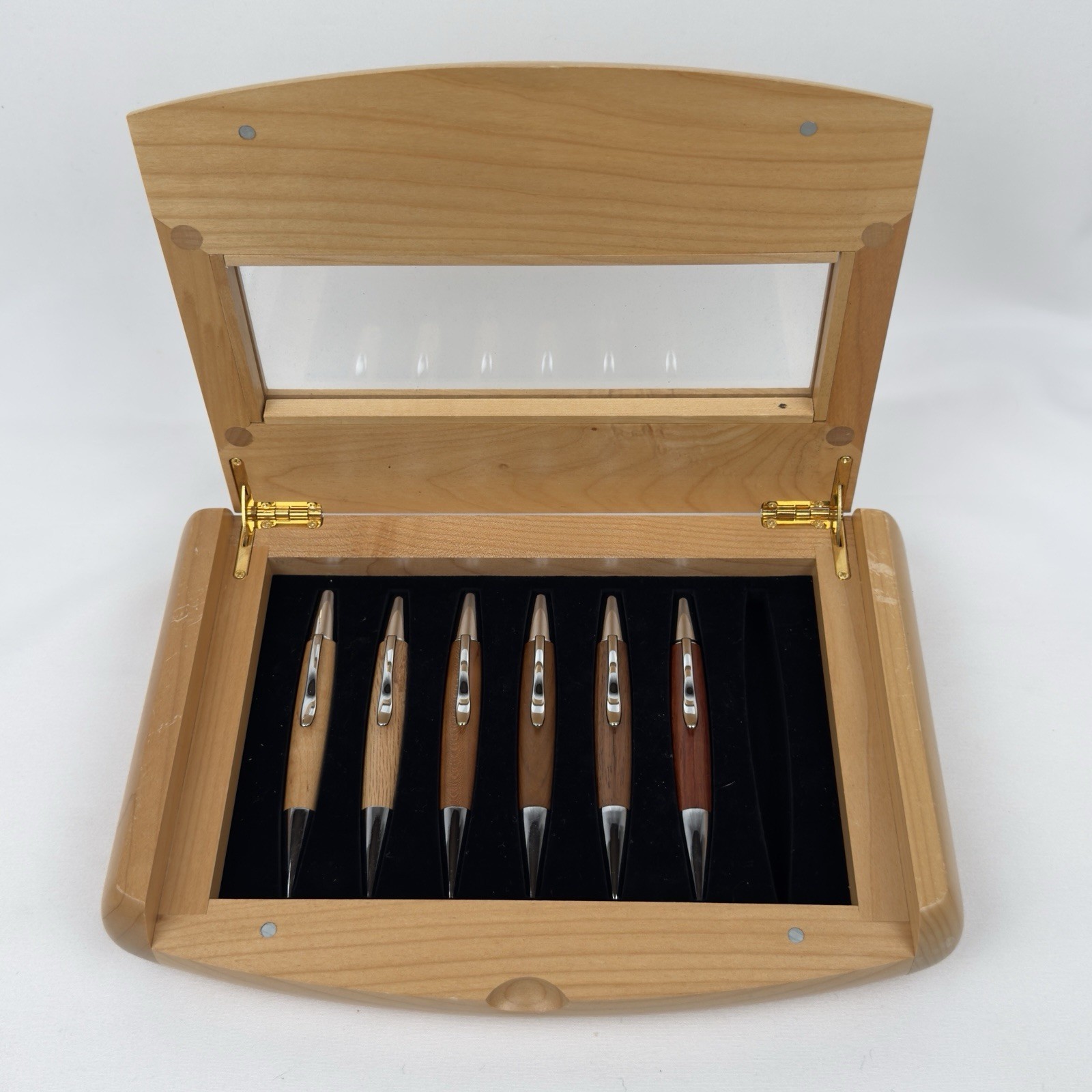VTG Bayer Pharmaceutical Advertising Desk Display Wood Pen Holder Promo