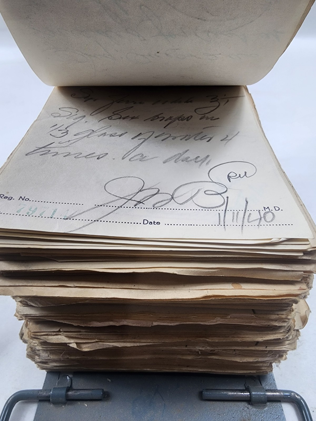 Prescription Atlas Rx Pad Paper Apothecary Druggist Pharmacy Medicine 1939 1940