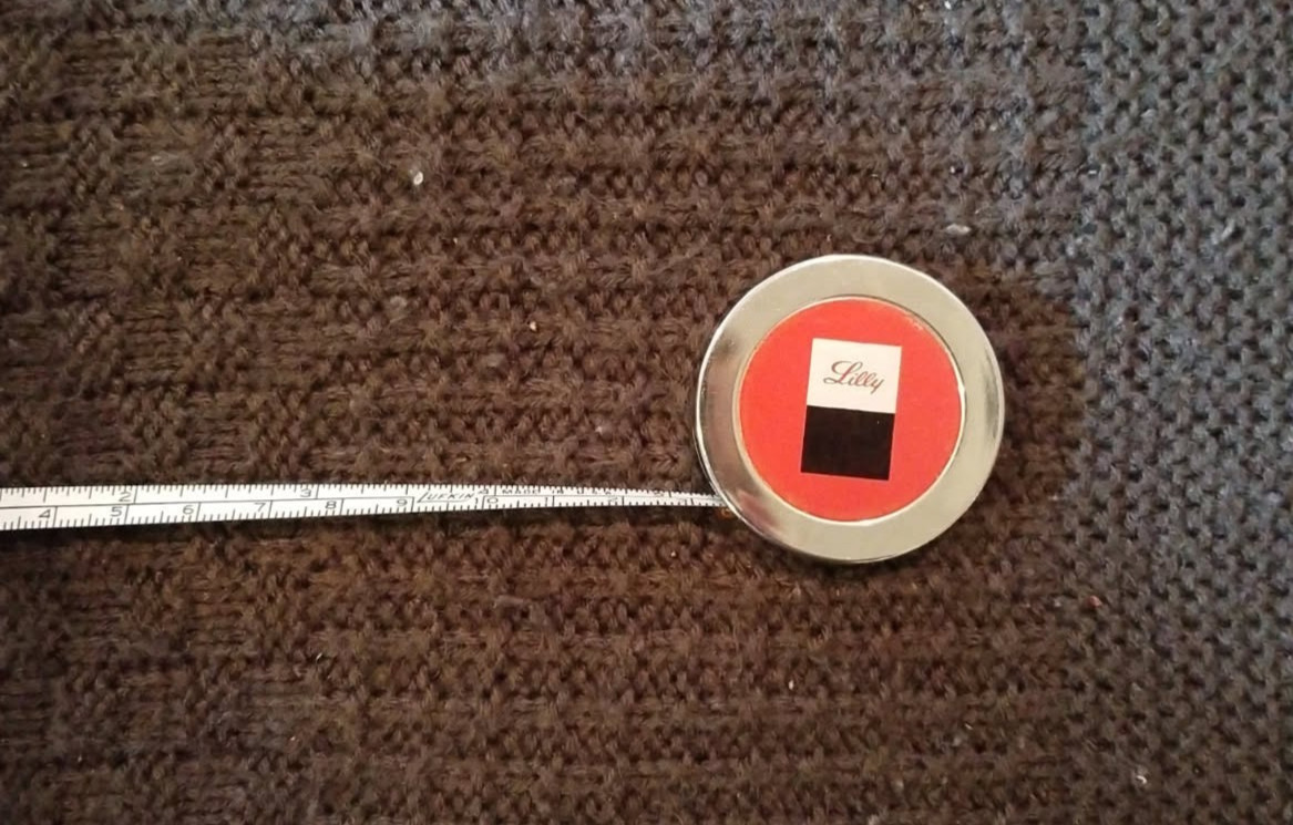 Pharmaceutical Drug Rep Promo Vintage Weighted Chrome Tape Measure From Lilly