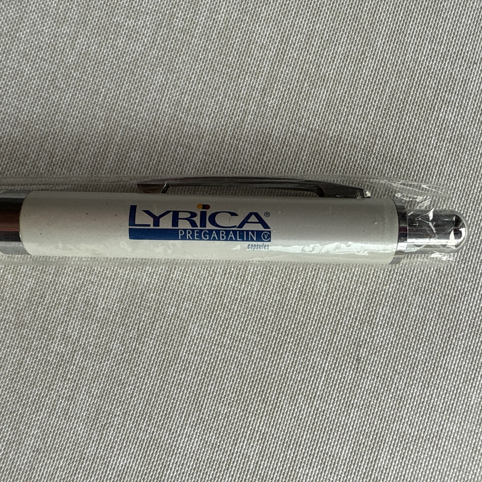 Rare Heavy Metal Lyrica Drug Rep Pen Grip Rings Clicks Tested Works