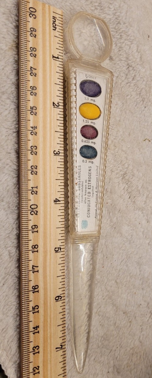 VINTAGE AYERST PREMARIN ADVERTISING SALESMAN LETTER OPENER PHARMACEUTICALS SALES