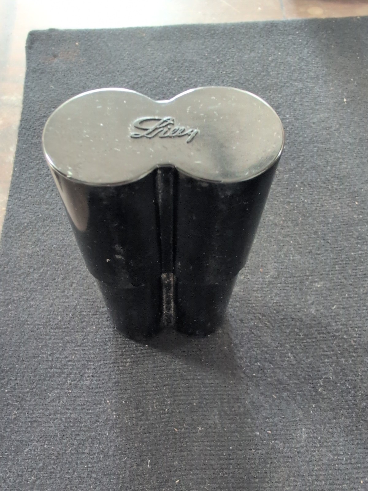 Vintage Eli Lilly Black Ebonite Pharmaceutical Vial Holder 5 1/2″ Tall and 3″…