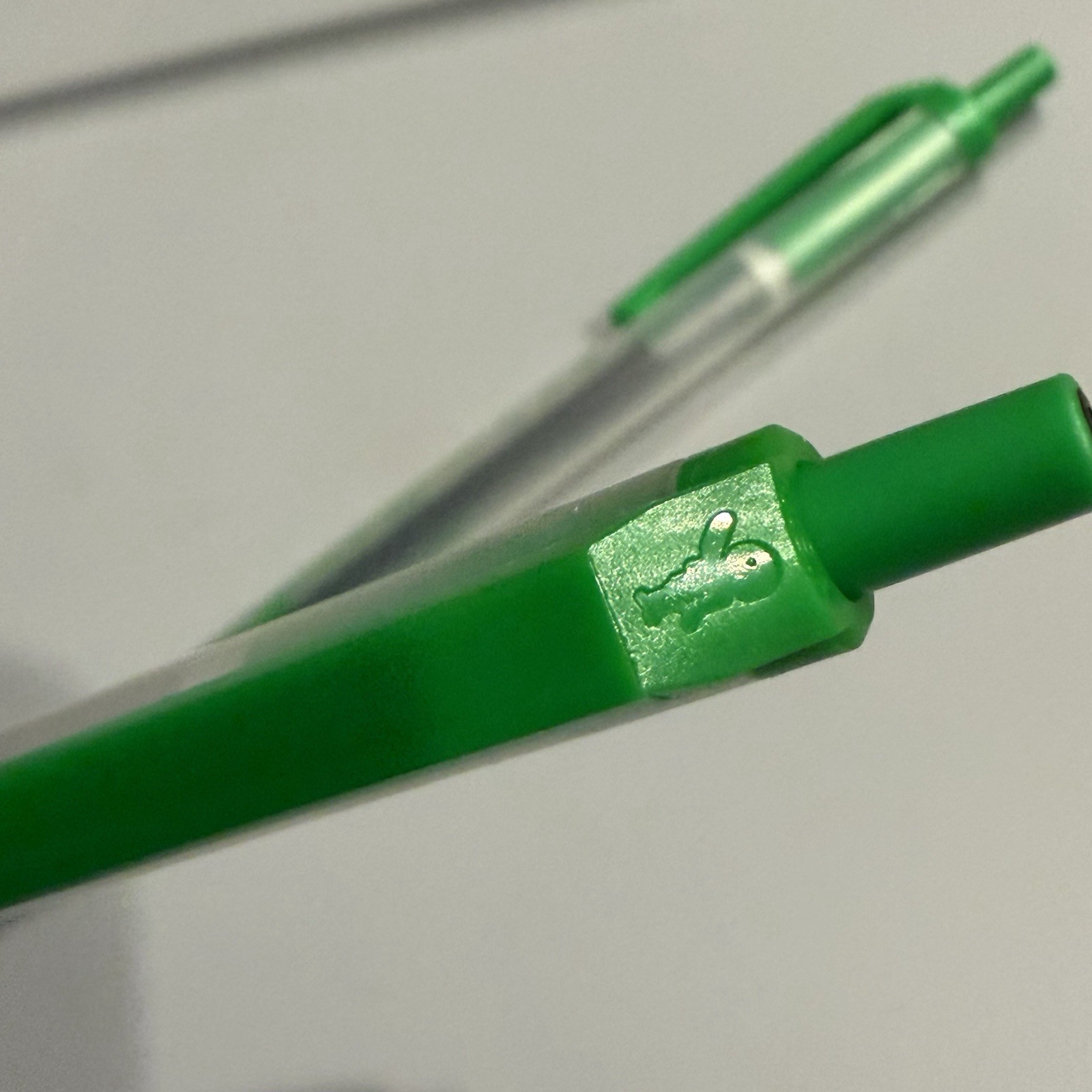 Claritin-D Drug Rep BIC Collectible Pens, Set Of 2, Claritin Shape – Dried Ink