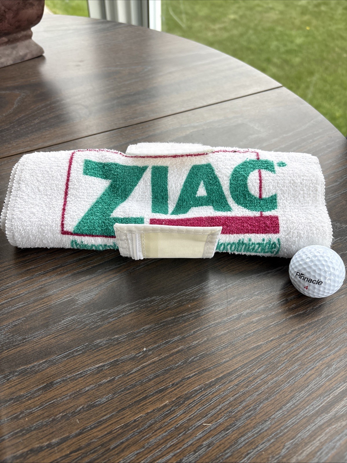 Ziac Pharmaceutical Giveaway Towel With Microzide Golf Ball