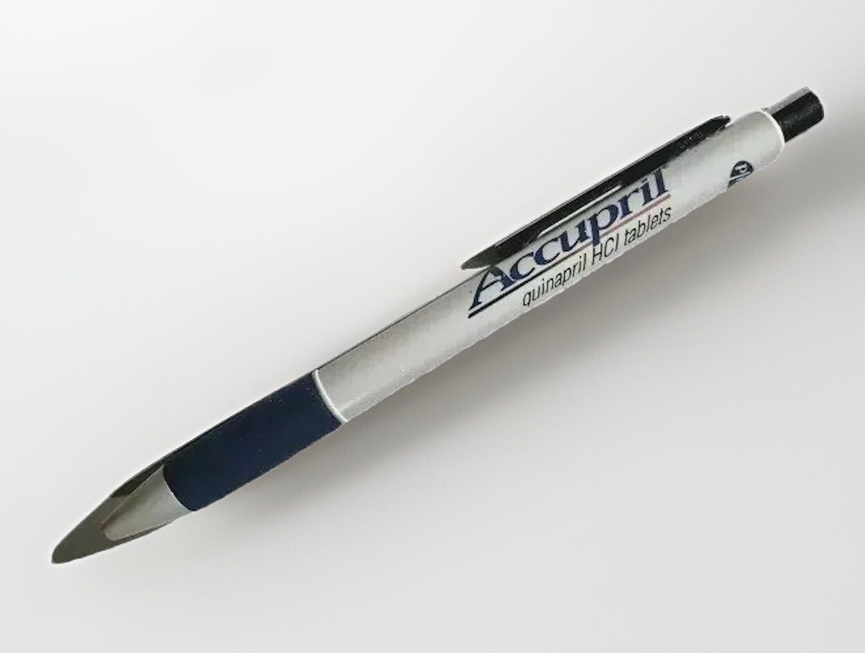 ACCUPRIL Pfizer DRUG REP PHARMACEUTICAL Collectible Click PEN