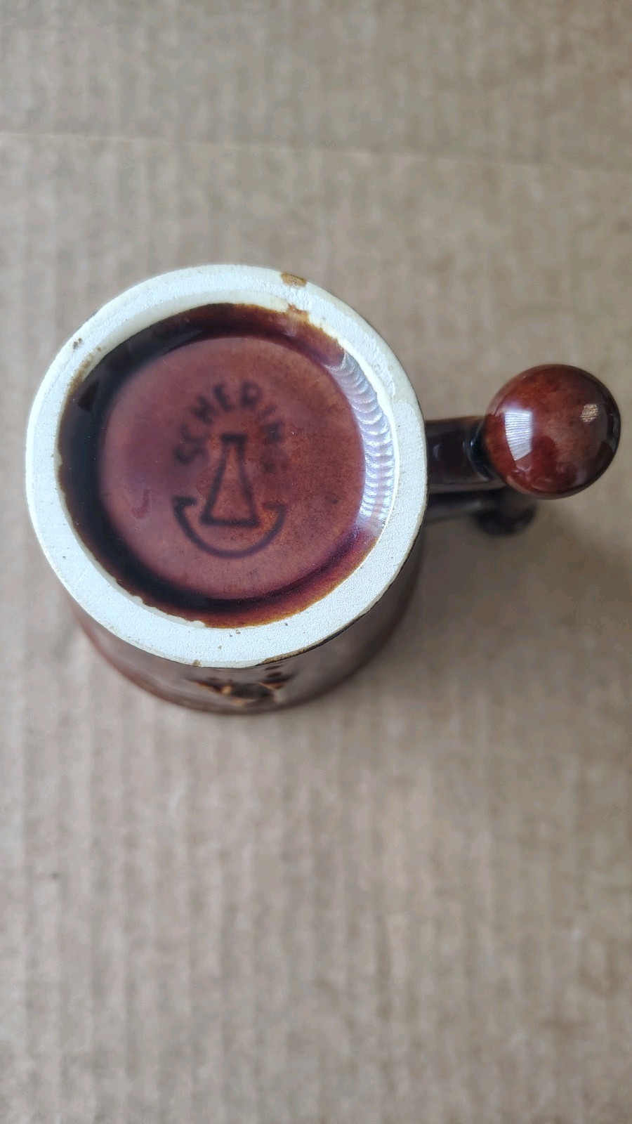 McCoy Pottery MUG Apothecary Mortar & Pestle Schering Pharmaceuticals Coricidin