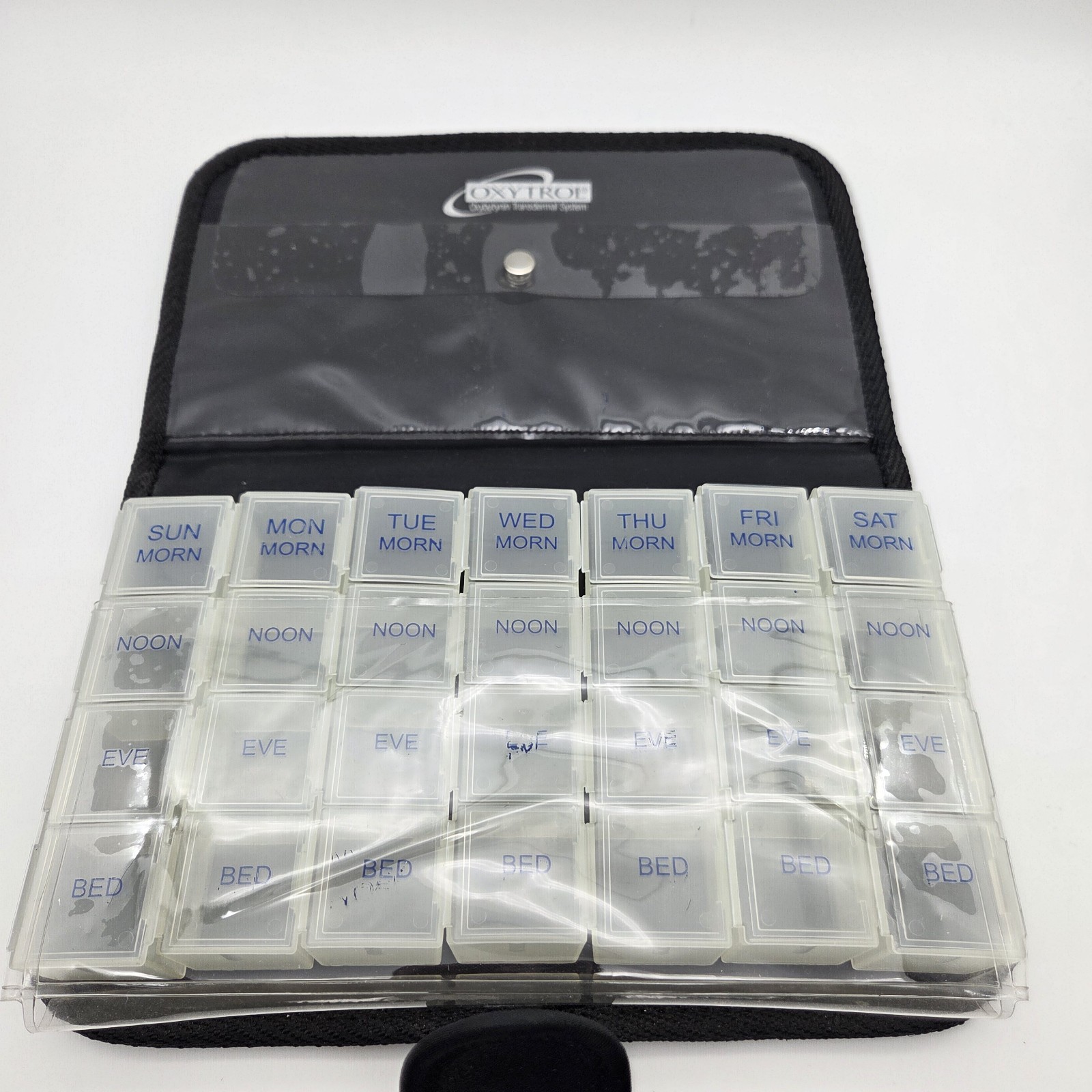 OXYTROL 7-Day Pill Storage Container Travel Case Drug Rep Promo Advertisement