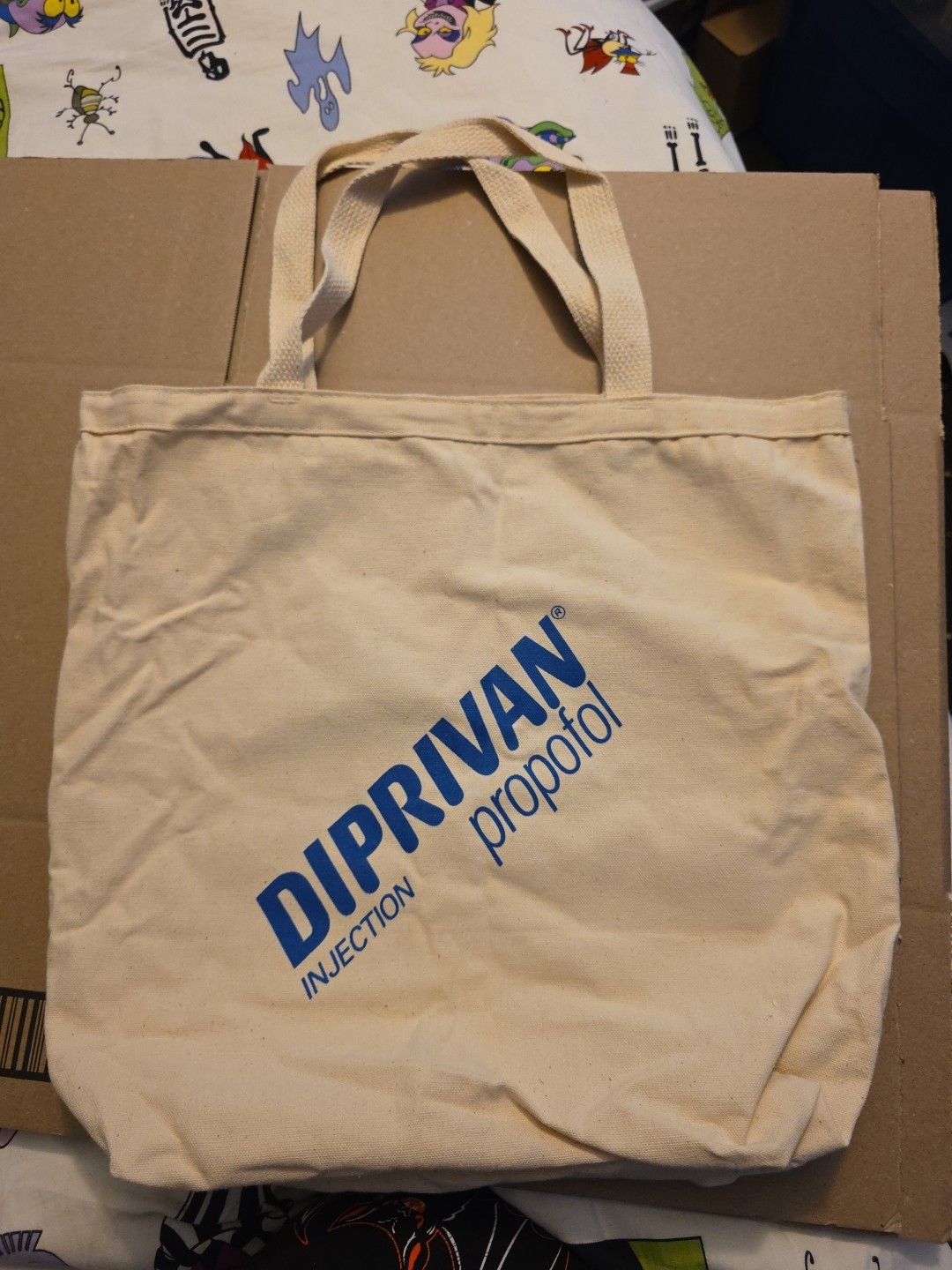 Vintage Diprivan Propofol Tote Bag Pharmaceutical Advertising, DIP #1