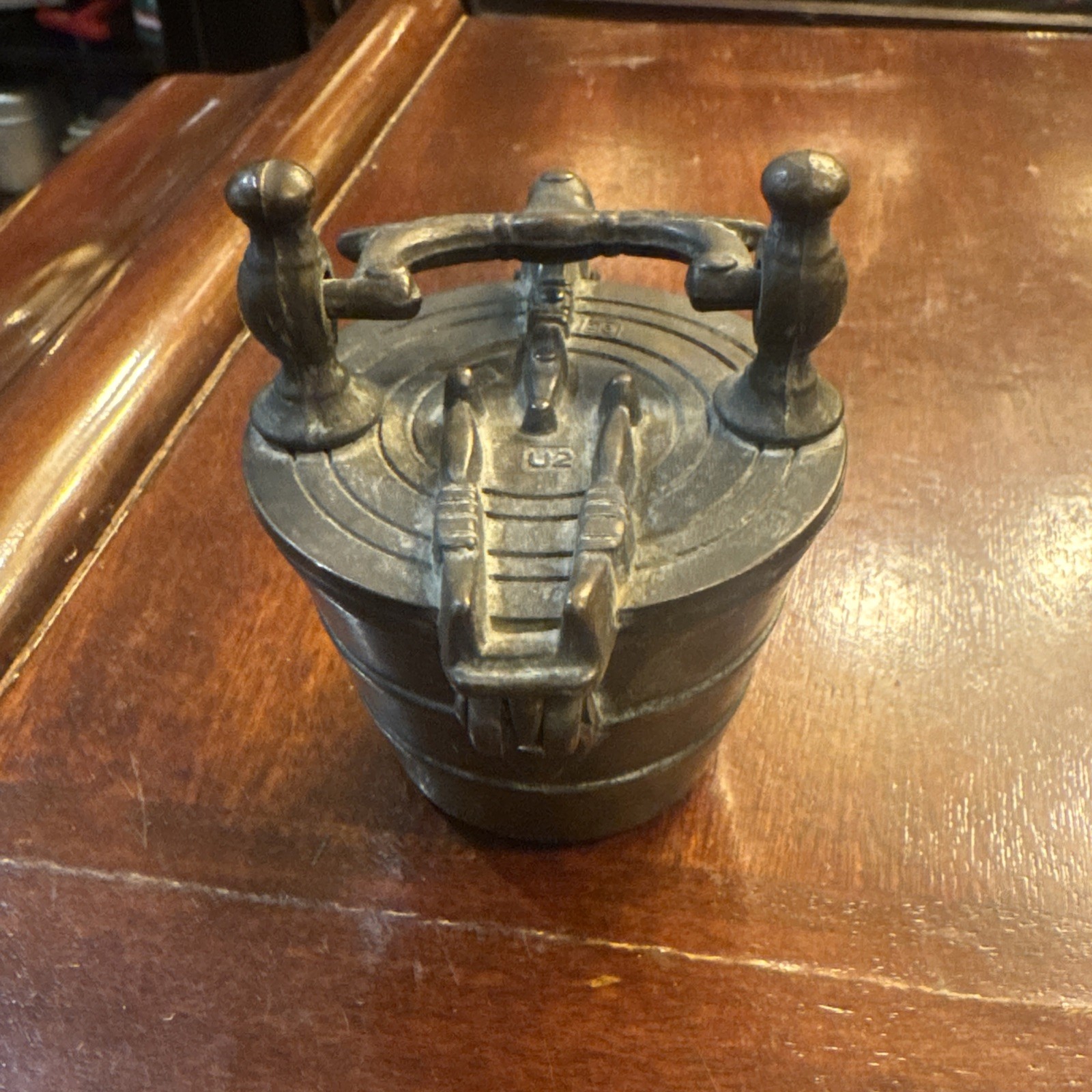 OLD BEAUTIFUL BRONZE WEIGHT BATTERY MEASURING NUREMBERG 7 Piece