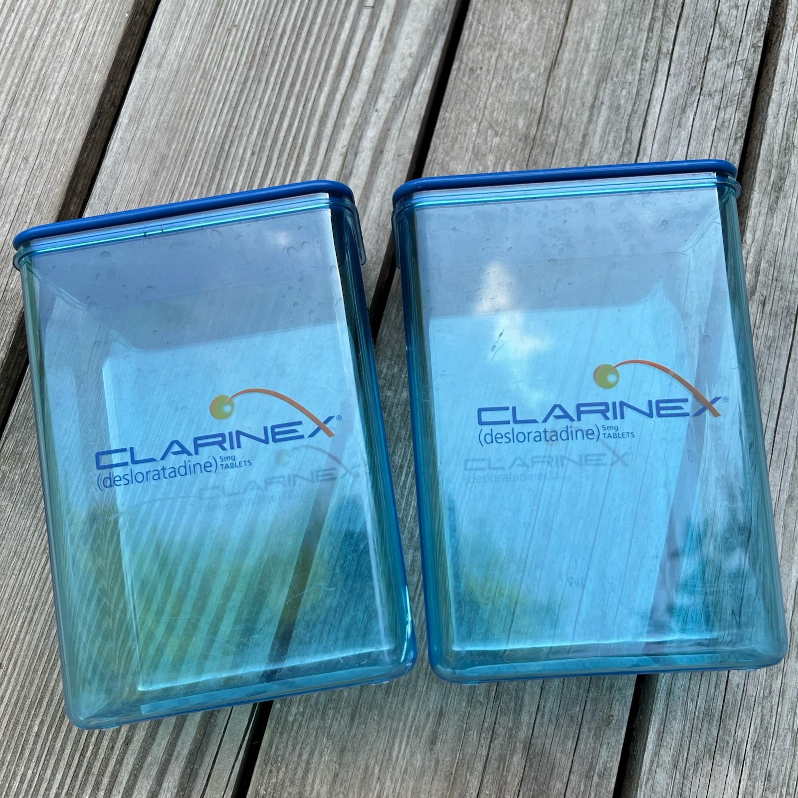 Drug Rep Clarine x Rectangle 7x2x5 Approx Canister Lid Doctor Medical Exam Room