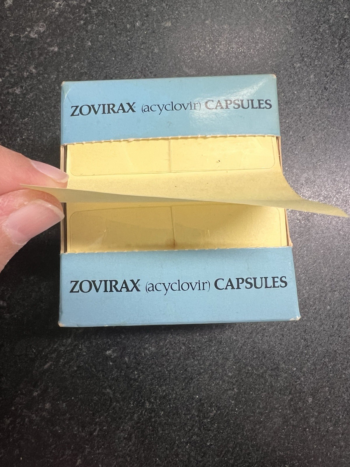 Vtg Zovirax “Pop’nJot” Sticky Note Dispenser Pharmaceutical Desk Display