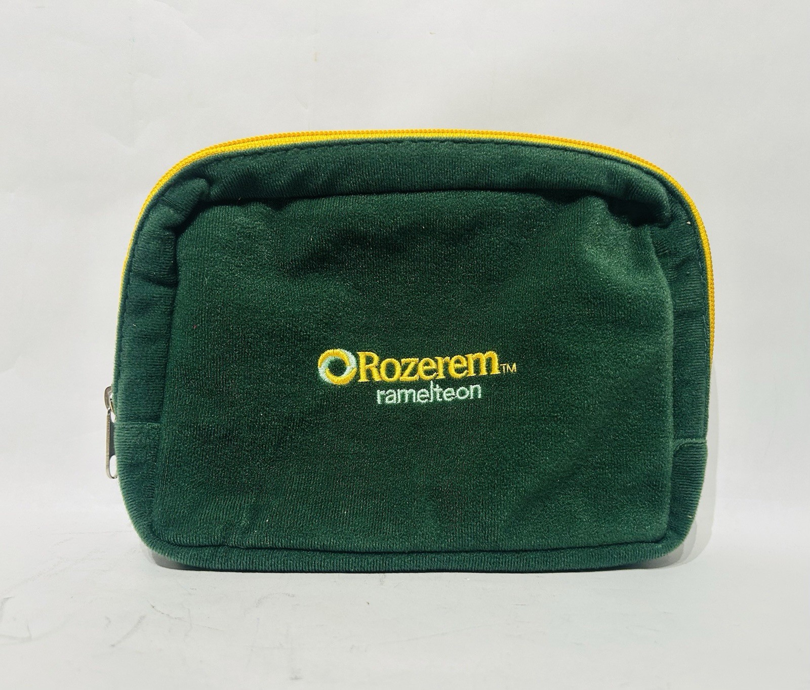 Rozerem Ramelteon Bag Case TAKEDA Drug Rep Sleep Small Travel Green Faux Velvet
