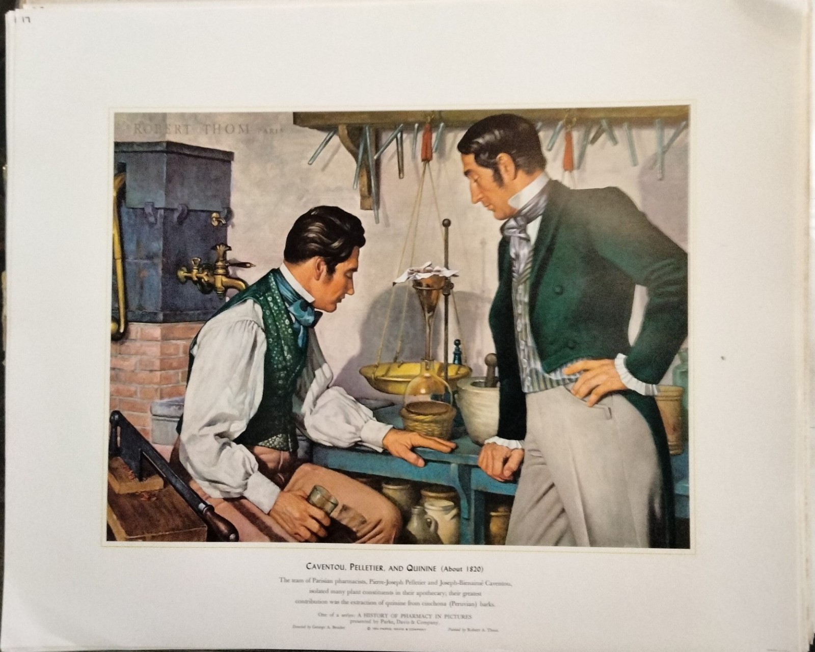 Vintage A HISTORY OF PHARMACY IN PICTURES by Parke Davis Set of 40 Prints 1957