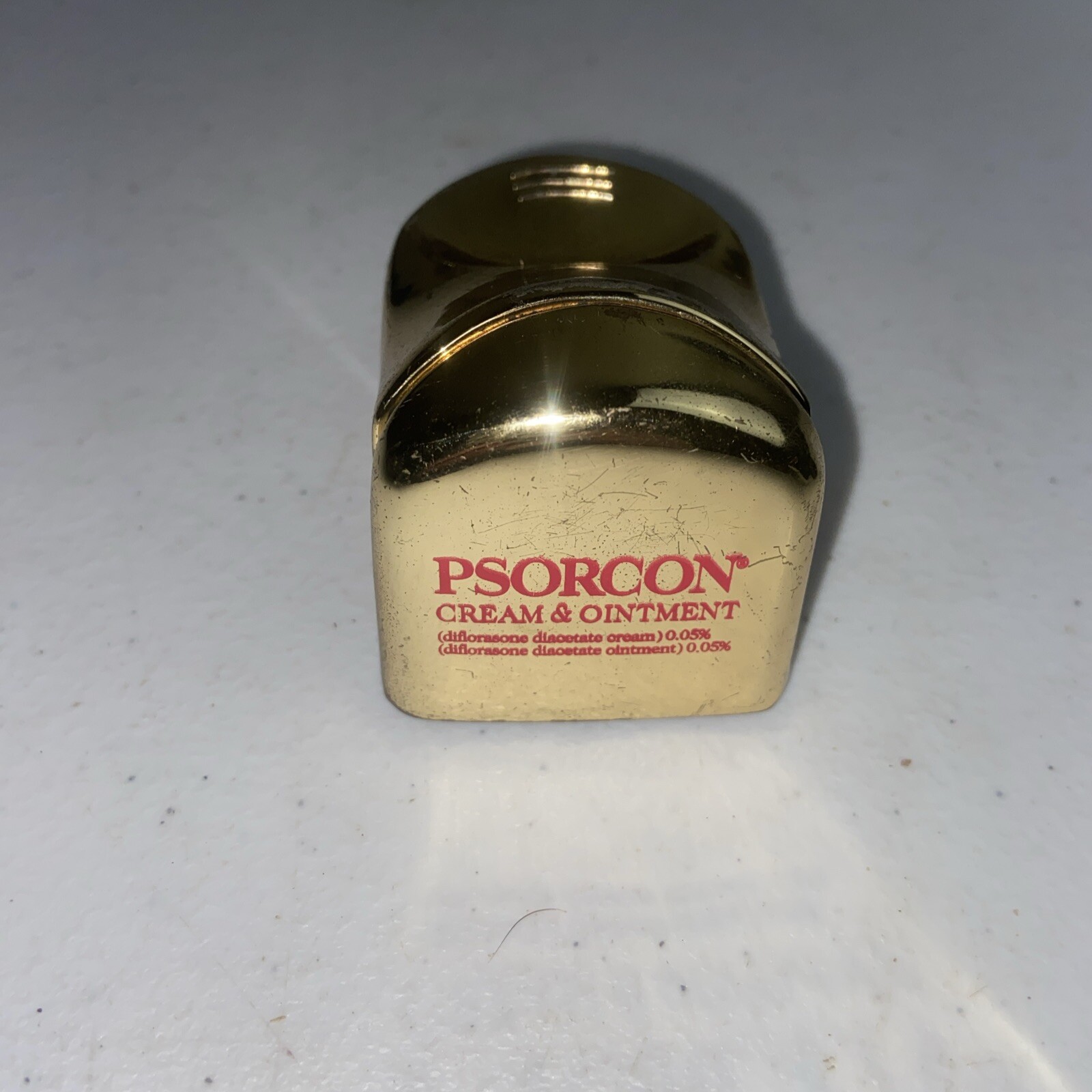 Psorcon Medical Paperweight & Paper holder Advertising Pharmacy 2”x 1.5” 1999