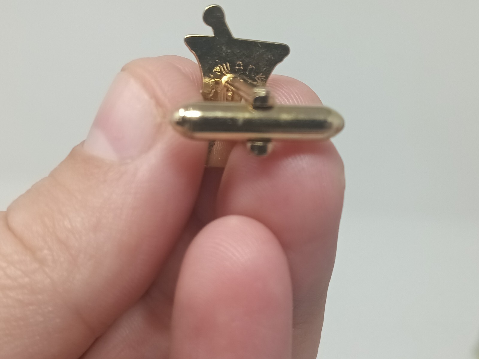Vintage Pharmacist Pharmacy Cufflinks Tie Tack RX Mortar Pestle Druggist Set