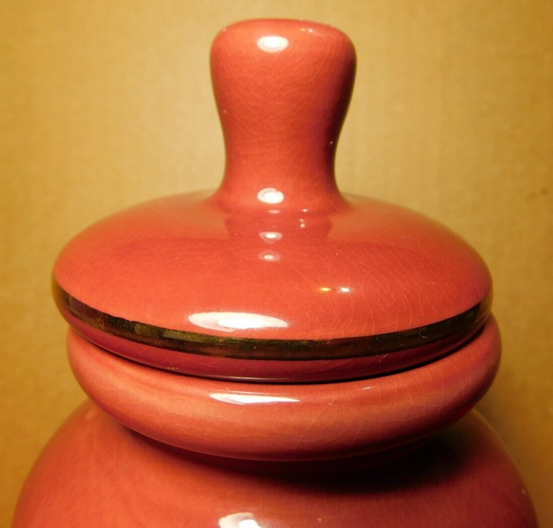 Jar~Apothecary Jar Eli Lilly “Lactucarium” Pharmaceutical 4/303 Maroon Empty