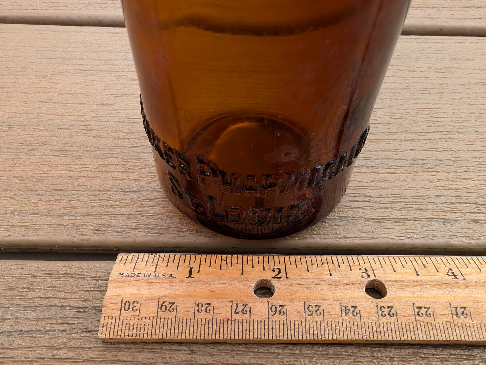 Hymosa Medicine Bottle Walker Pharmacal Company St. Louis Brown Glass Amber