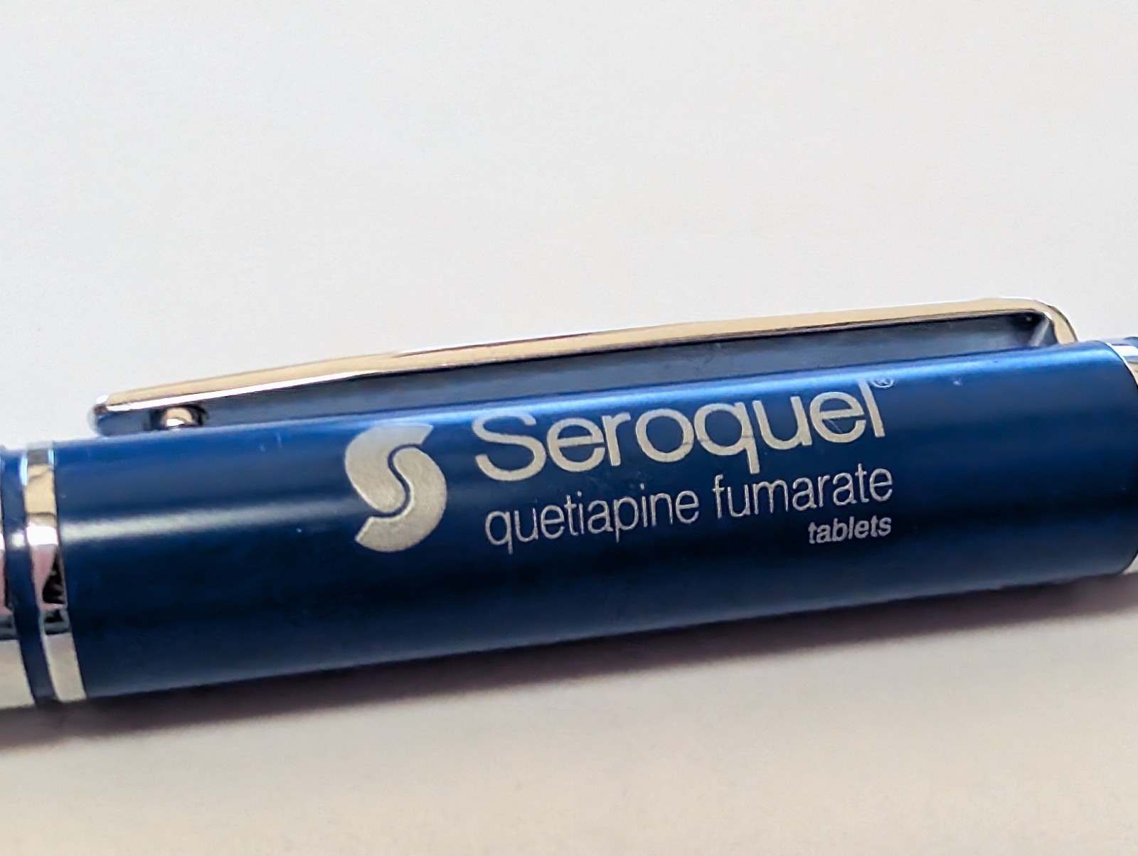 Seroquel Heavy Metal Twist PEN Drug Rep Pharmaceutical Promo Medical Advertising