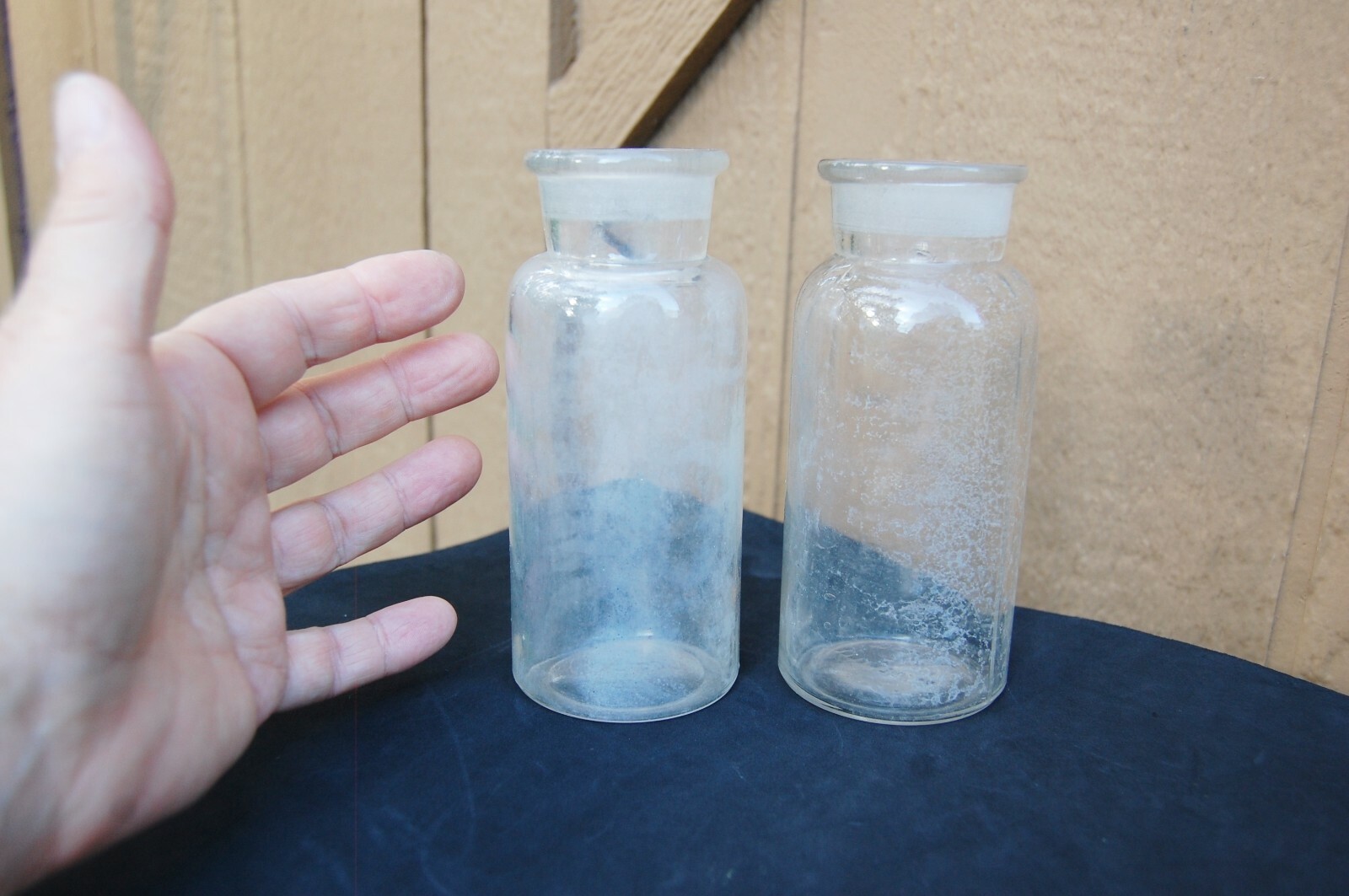 Antique Glass Bottle Lab Pharmacy Chemical Acid Drug WTC & Millville MBW Lot 2