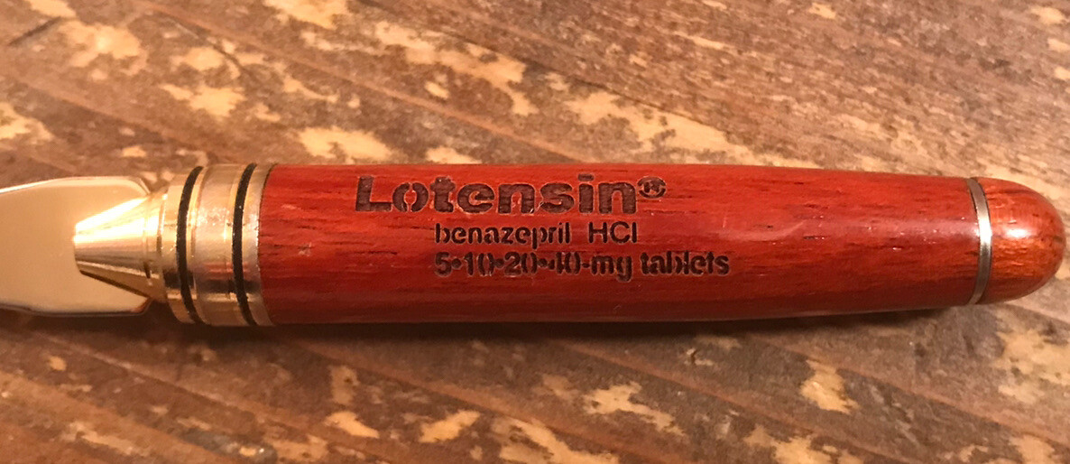 Lotensin Pharmaceutical Drug Rep Letter Opener 6 1/2” Long