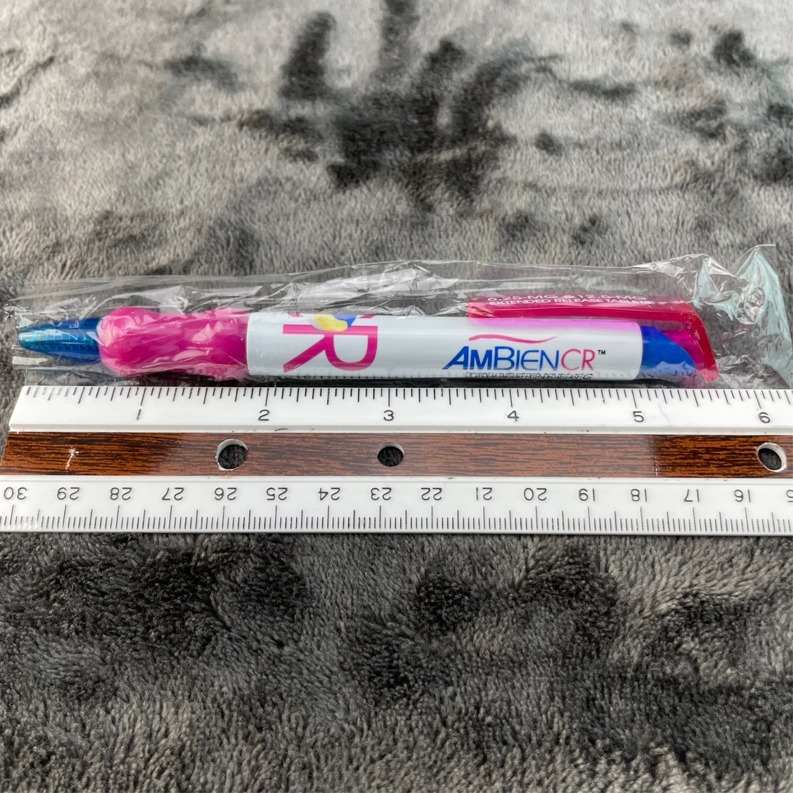AMBIEN CR Drug Rep Pharmaceutical Promo Advertising Pens Chubby Wide LOT of 6