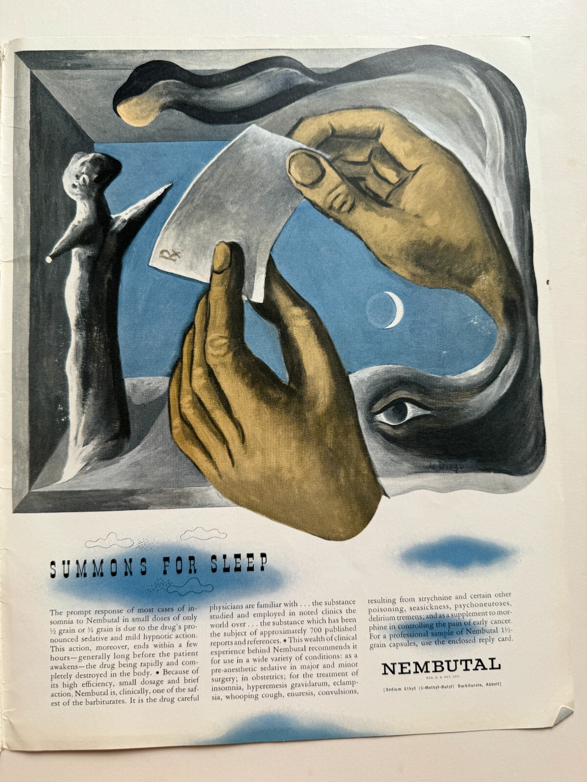 Dec 1942 WWII Abbott Labs Battlefield Drugs Magazine w/ WWII Nazi Poster Cover