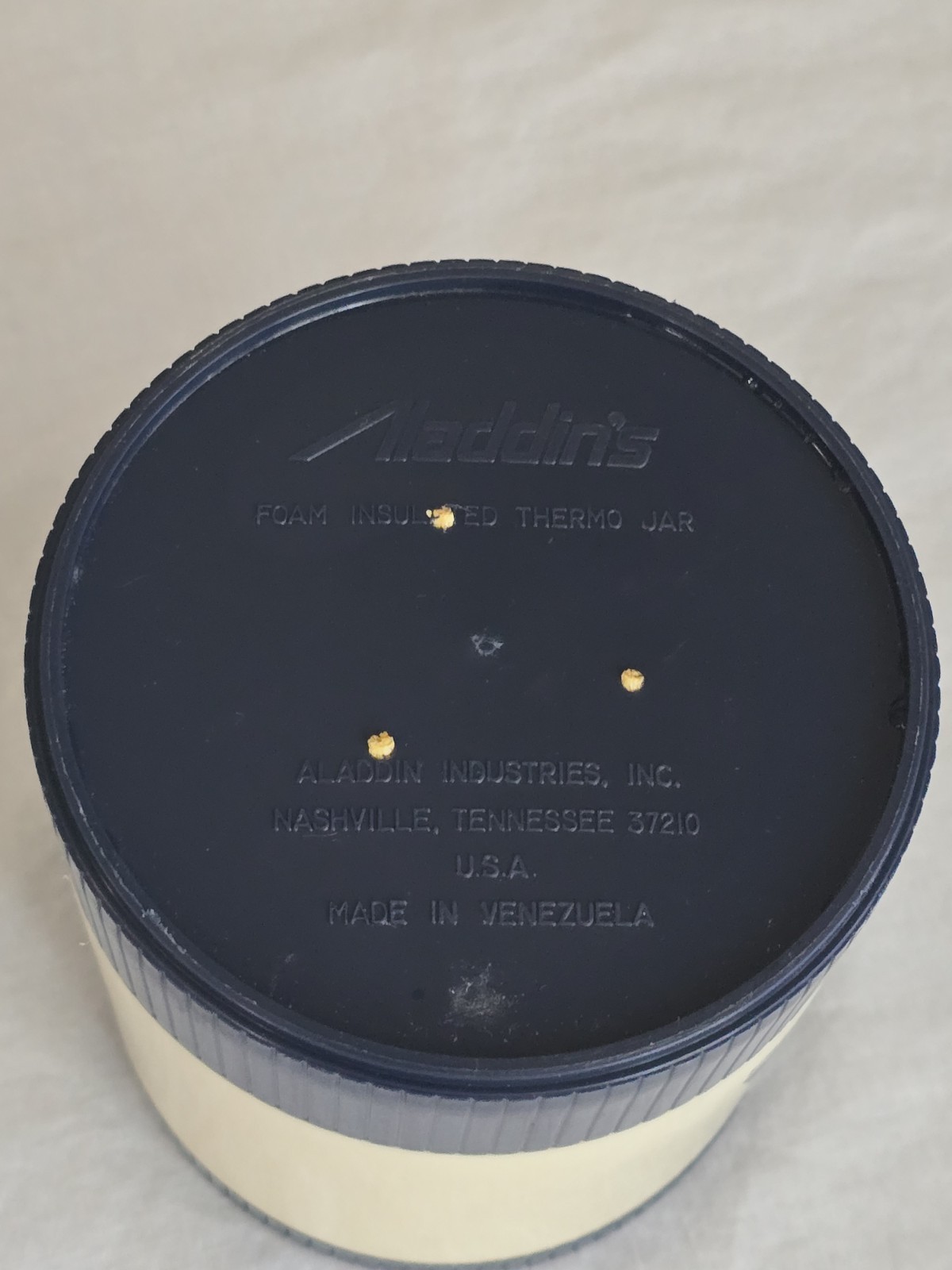 Vintage ENTEX LA Drug Pharmaceutical Rep Promo Aladdin Insulated Thermo Jar