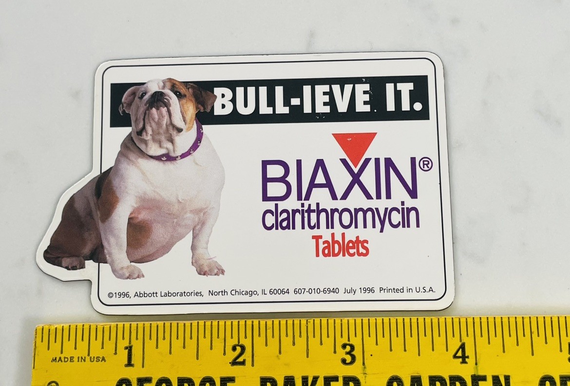 Pharmaceutical Drug Rep Lot Biaxin Magnets & Magnetic Clips + Ultracet Cold/Hot