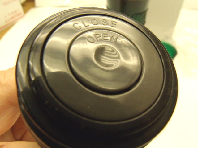 DRUG REP COLLECTABLE *^ SCARCE ROZEREM STAINLESS THERMOS ^* W / Easy PUSH TOP