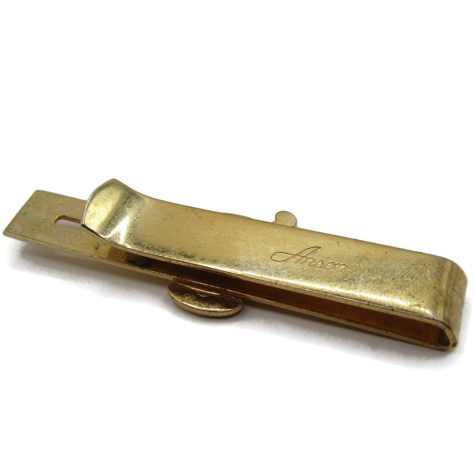 Pharmacy Apothecary Mortar & Pestel Tie Clip Tie Bar Vintage Gold Tone