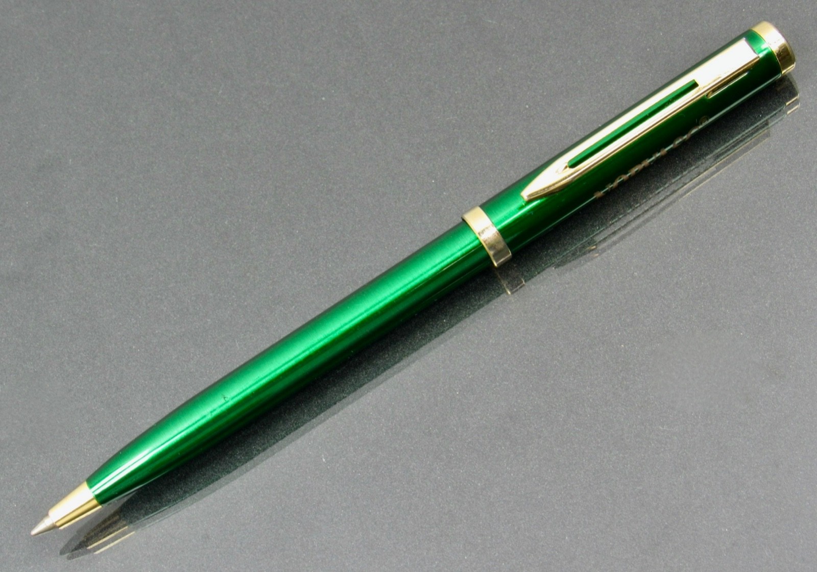Metallic Green Norvasc PEN Pfizer Clip Drug Rep Pharmaceutical Promo Advertising