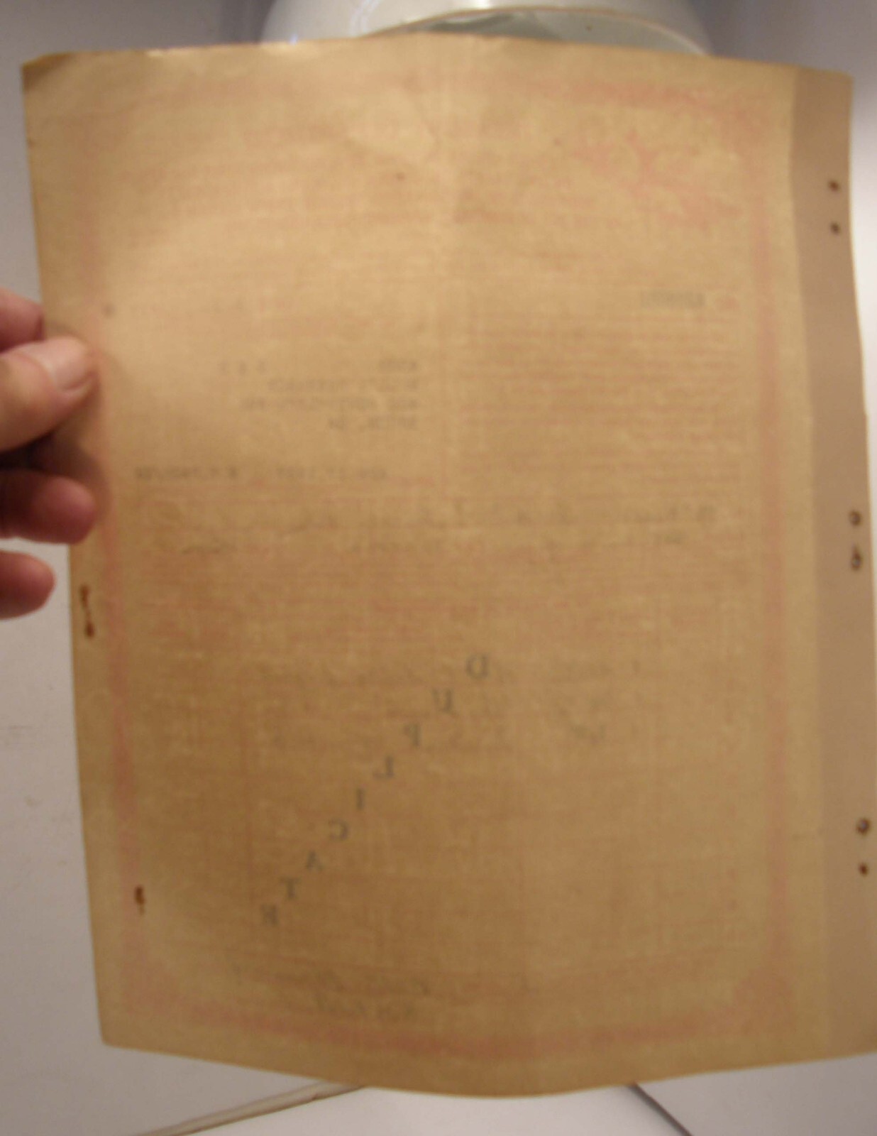 VINTAGE 1936 US TREASURY DEPT REVENUE FORM COCA LEAVES OR OPIUM MACON GEORGIA