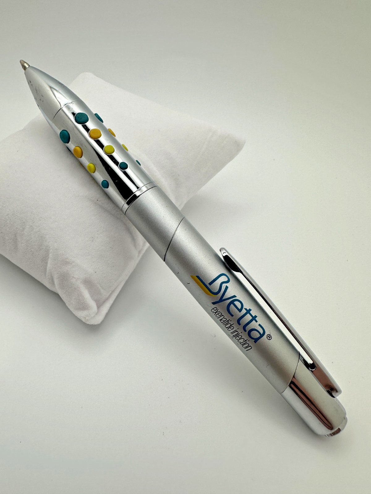 Vintage Byetta Exenatide Injection Promo Ballpoint Pen Pharmaceutical Ad *Tested