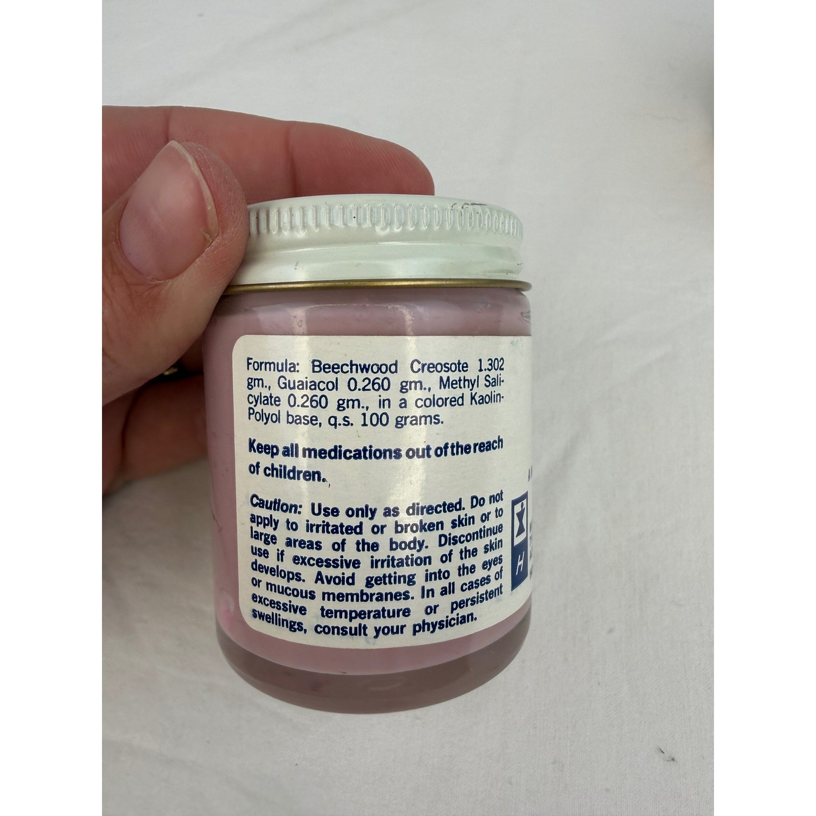 Vintage Numotizine Cataplasm Medicated Poultice 4oz Jar Hobart Laboratories Box