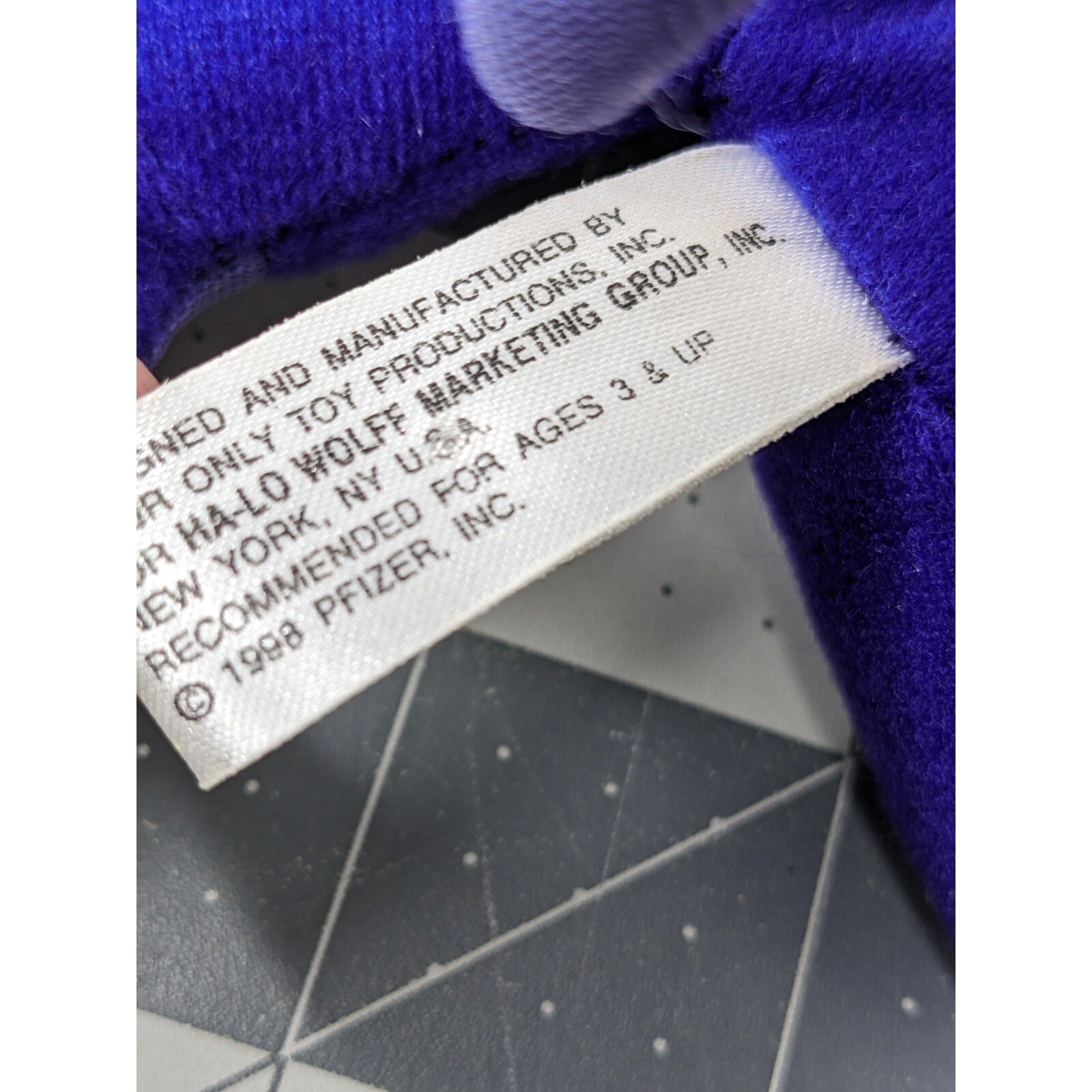 Purple Plush Gorilla Drug Rep Pharma Lot of 2 Stuffed Animal Toy