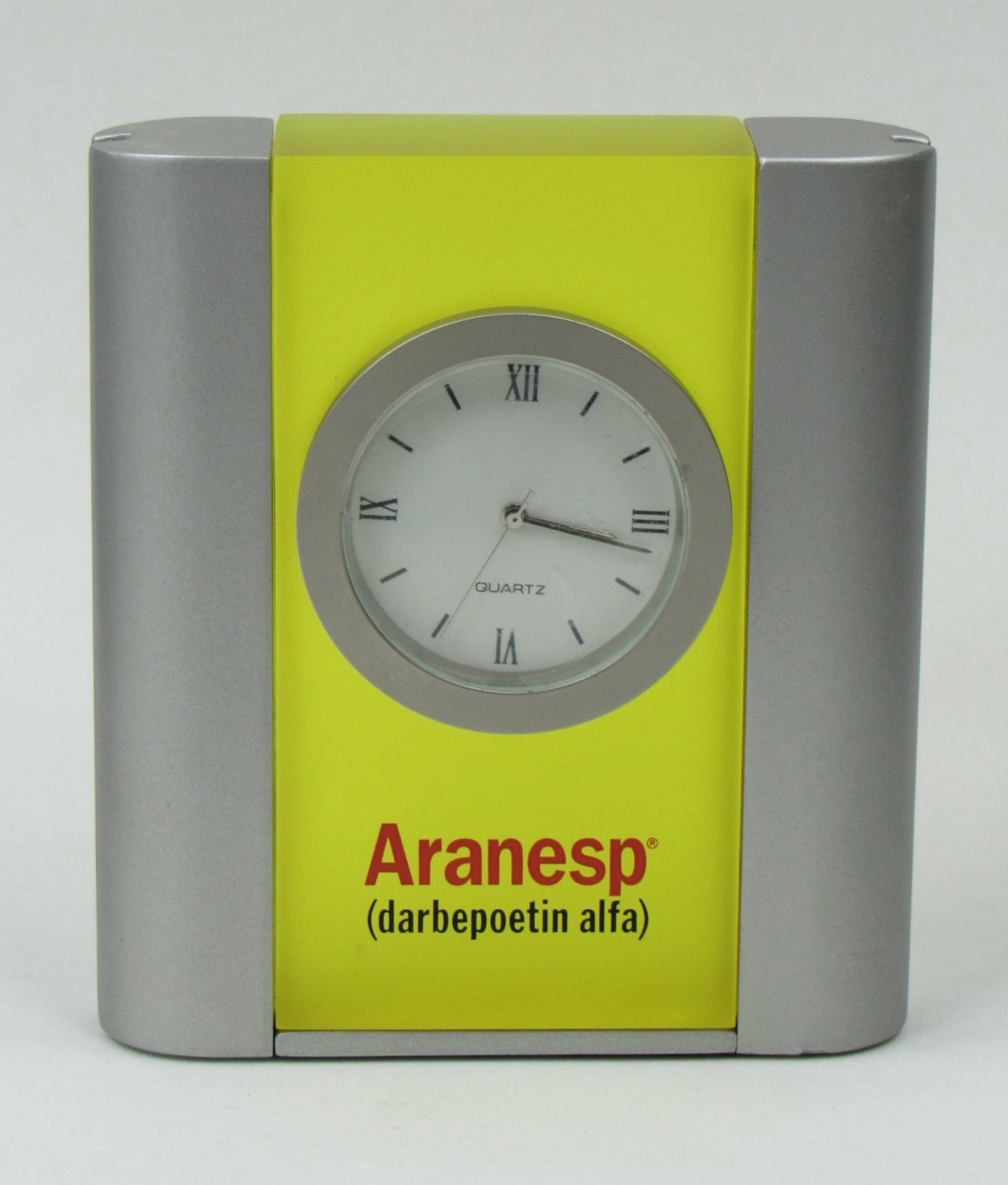 Rare Aranesp Desk Clock Drug Rep Pharmaceutical Promo In Original Box w/ Inserts