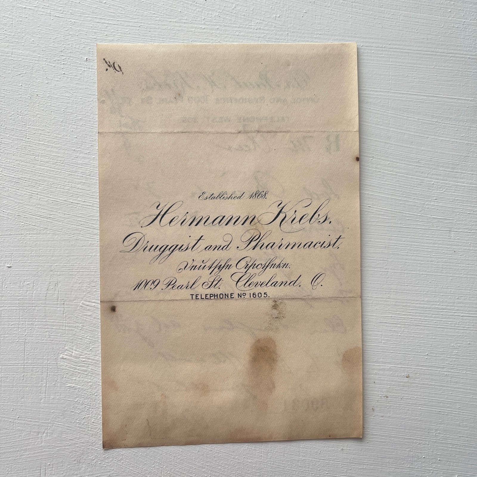 Antique Pharmacy Apothecary Prescription RX 1800s Chloral Hydrate Sedative