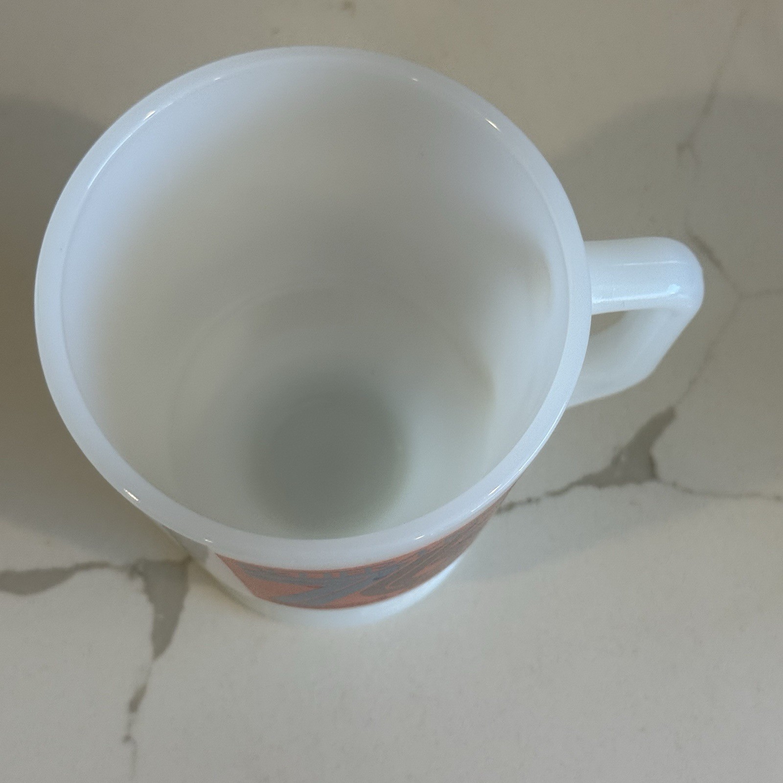 2 Vintage Fire King Anchor Hocking Footed Milk Glass Cup Mug Aetna Betterment 76