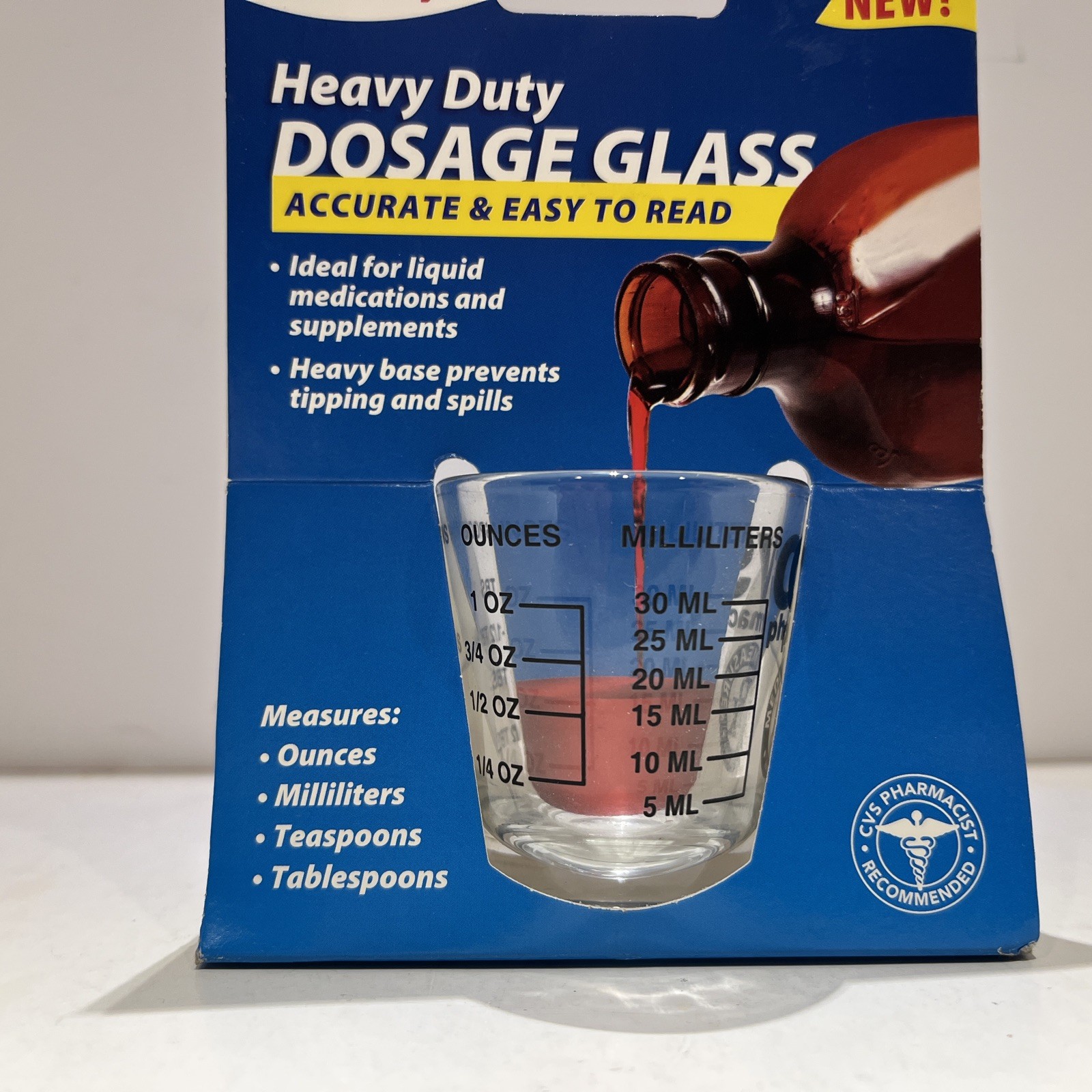 CVS Pharmacy RX Medi Measure Cup or Shot Glass Libbey USA✨New